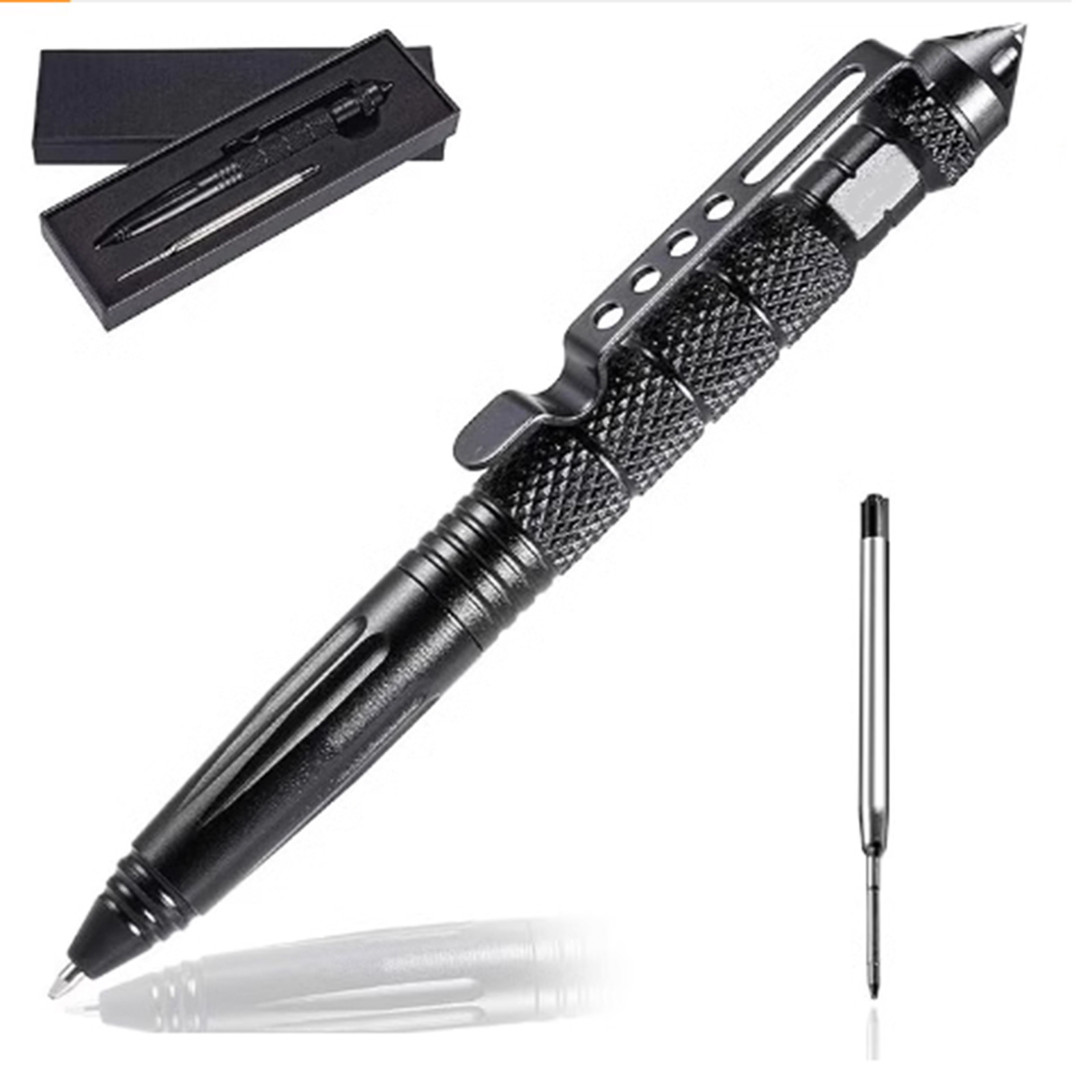 Picture of Outdoor self-defense B2 tungsten steel head tactical defense pen EDC multifunctional special warfare pen outdoor broken window survival signature pen