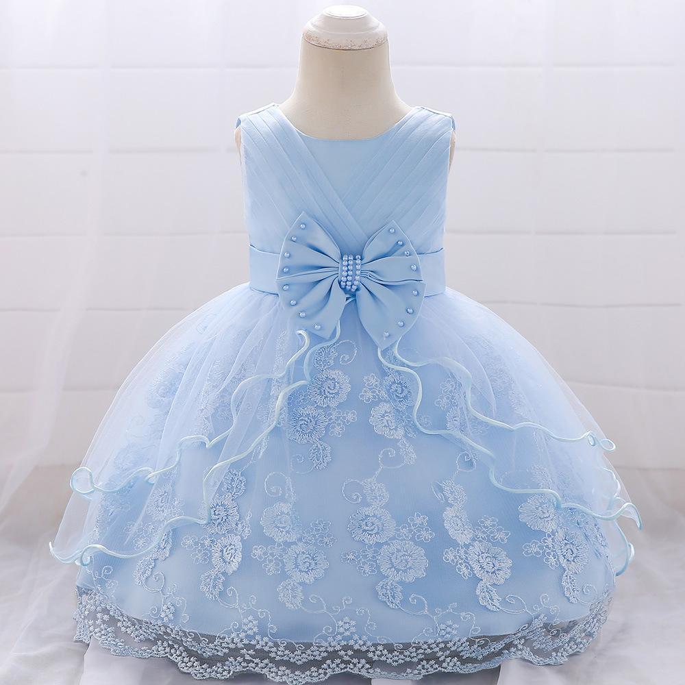 Picture of Cross-Border Children's Princess Dress 2024 Infant Baby Bow Washable Dress Little Girl Birthday Dress