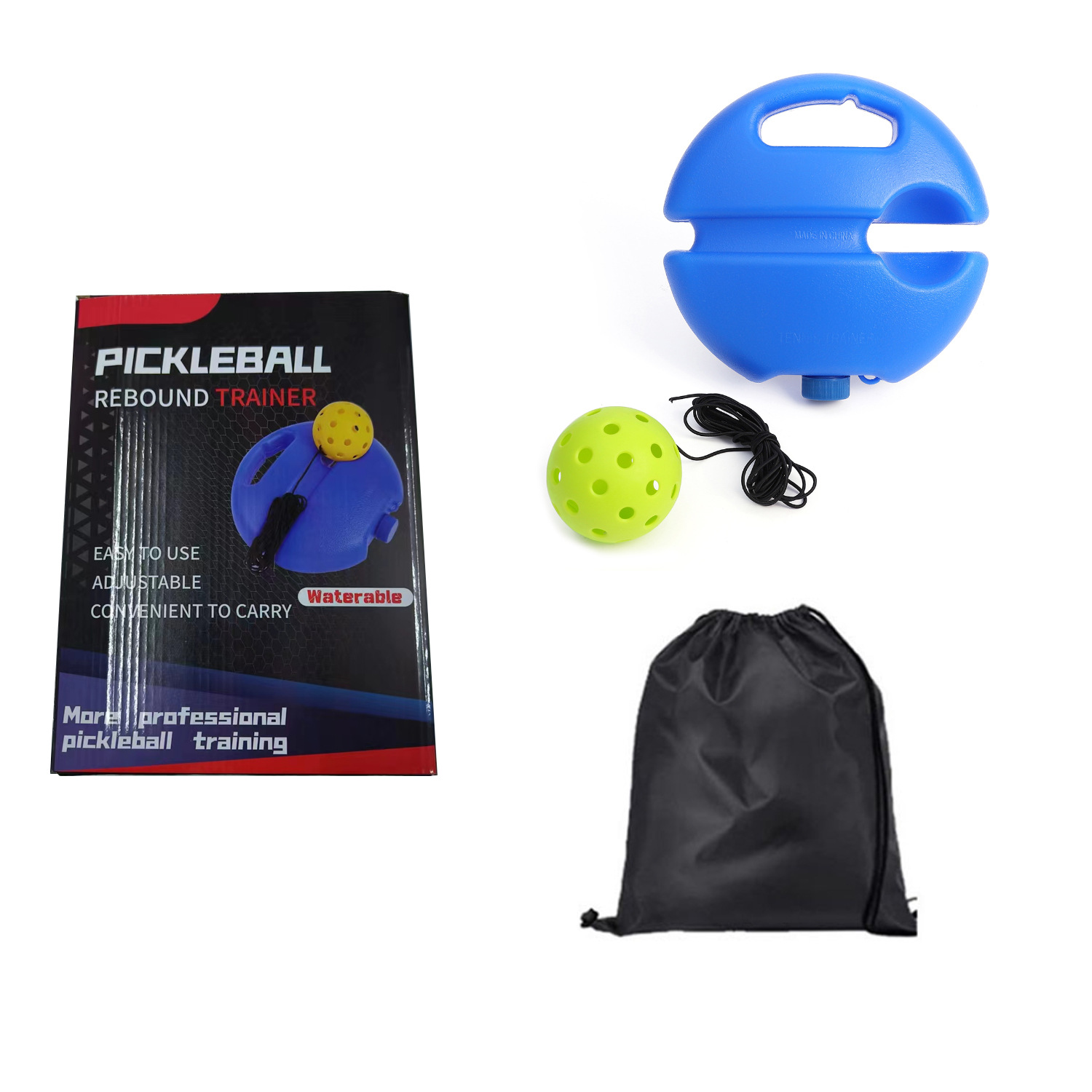Picture of Pickleball Training Ball 74mm Practice Ball Pe Outdoor Plastic Injection Molded Ball with Led Light