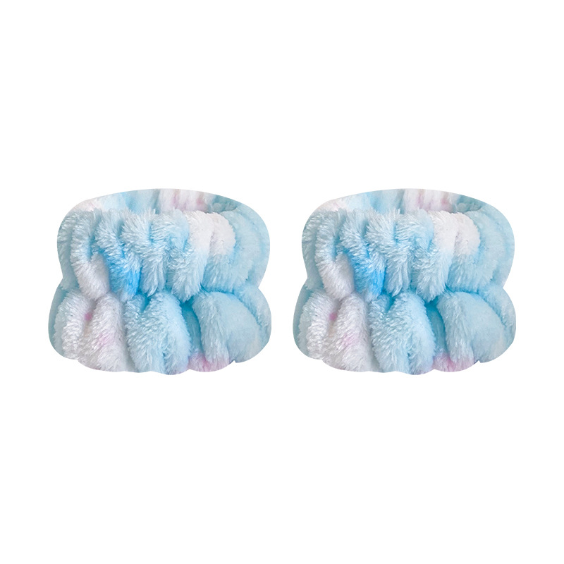 Picture of Cross-border plush face-washing wrist strap moisture-proof cuff women's waterproof wristband sports bracelet Europe and the United States solid color hair band wholesale