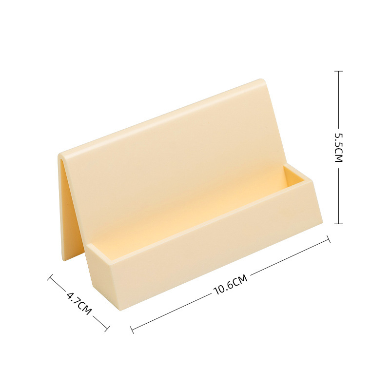 Picture of Creative card case card holder desktop business card storage box plastic wholesale business card display stand