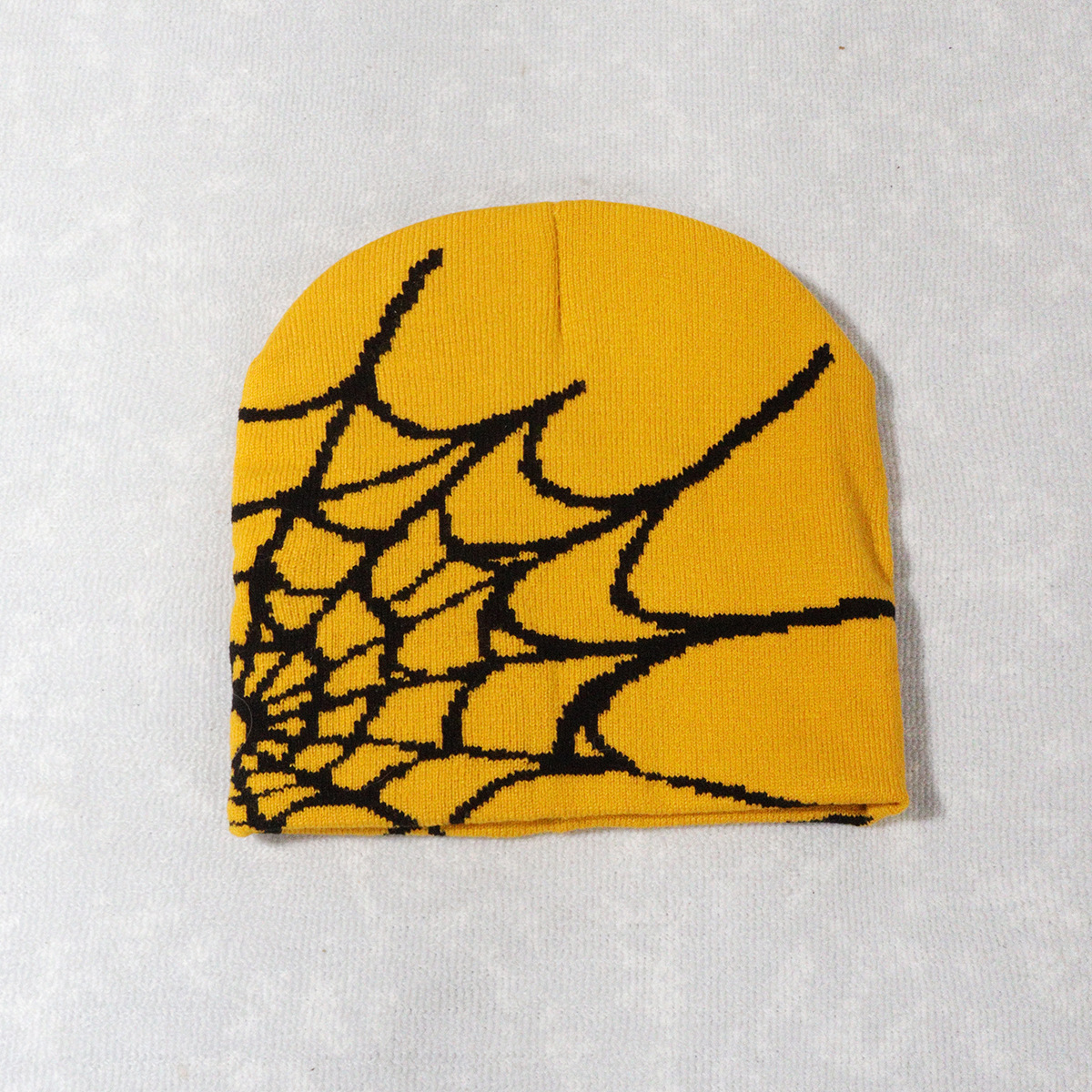 Picture of Hot sale spider web Y2K foreign trade knitted hat European and American hat trend winter hat jacquard special cross-border factory straight hair