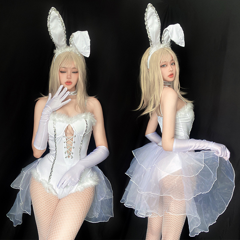 Resurrection Halloween Costume Cos Sexy Bunny Girl Suit Nightclub Bar Ds Stage Dance Bunny Costume Christmas Costume