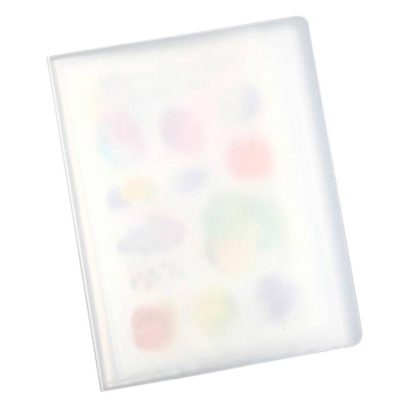 Student Handbook Insert Photo Album Storage Bag Transparent 40 Pages Mini A6 Information Book Classification Sticker Folder