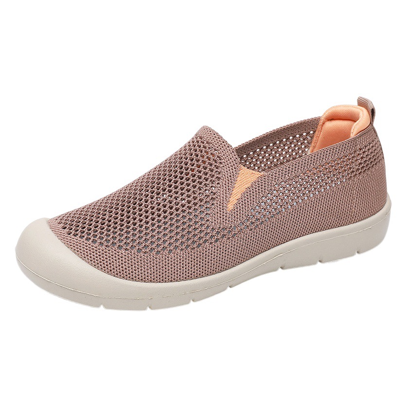 New Summer Old Beijing Cloth Shoes Women's Shoes Breathable Casual Middle-aged and Elderly Walking Shoes Hollow Mesh Soft Sole Mother Shoes