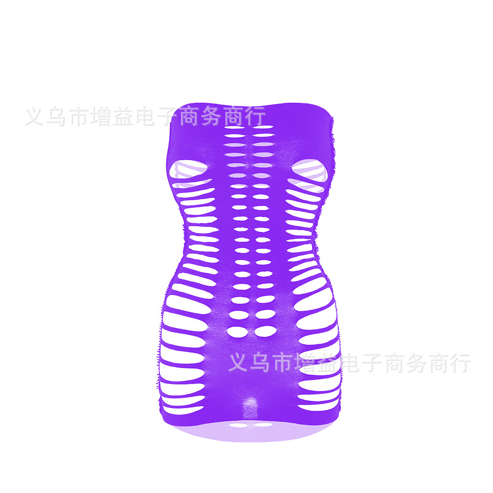 Picture of European and American foreign trade sexy underwear tube top hole skirt hollow w294