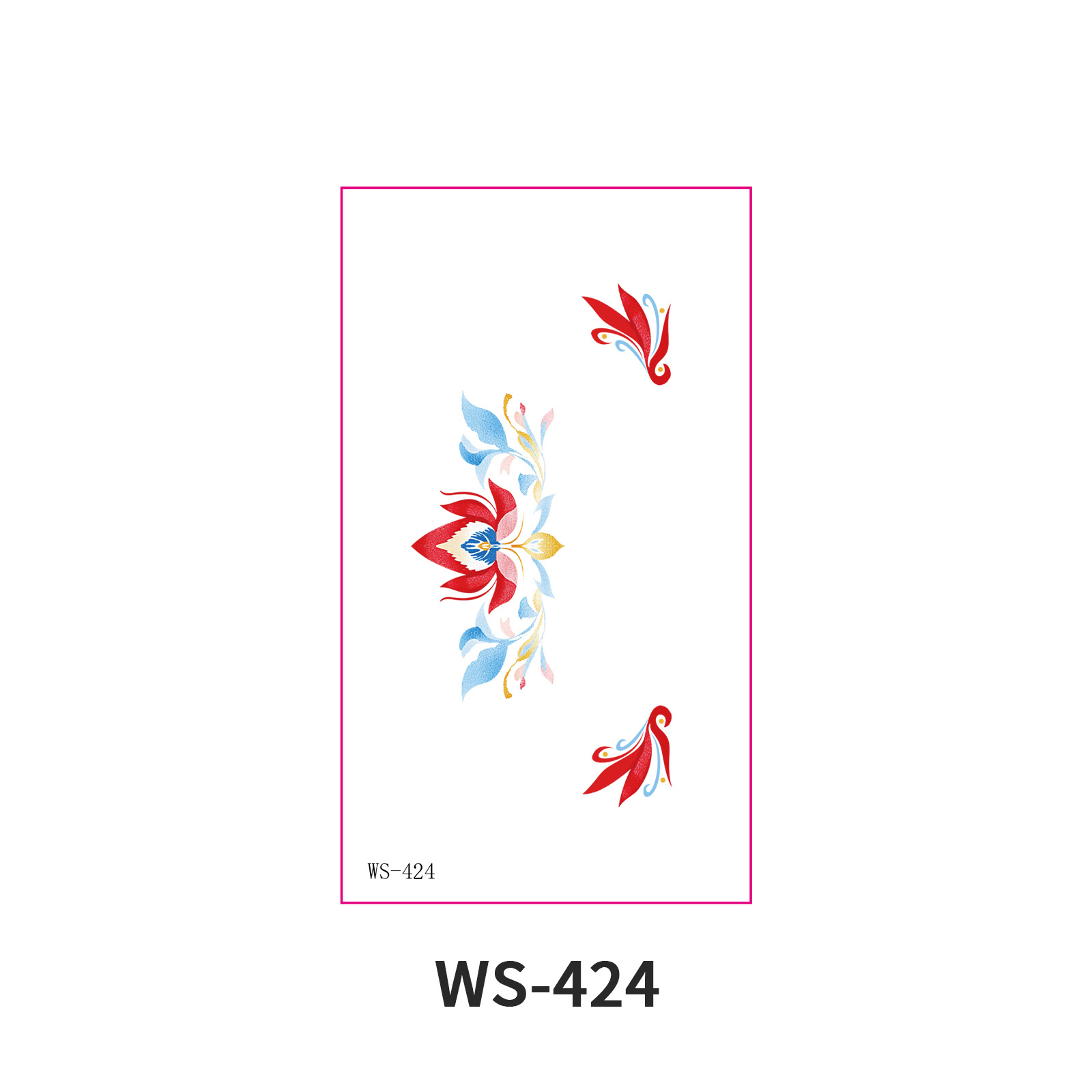 Picture of New Nezha Acrylic Face Tattoo Sticker Children's Forehead Print Eyebrow Sticker Waterproof Sweat Painted Face Sticker