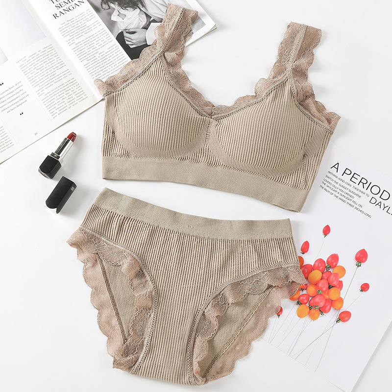 Picture of [35.00 kg-70.00 kg] Seamless Seamless Underwear Lace Thread No Steel Ring Wrap Chest Breathable Beauty Back Strapless Suit for Women