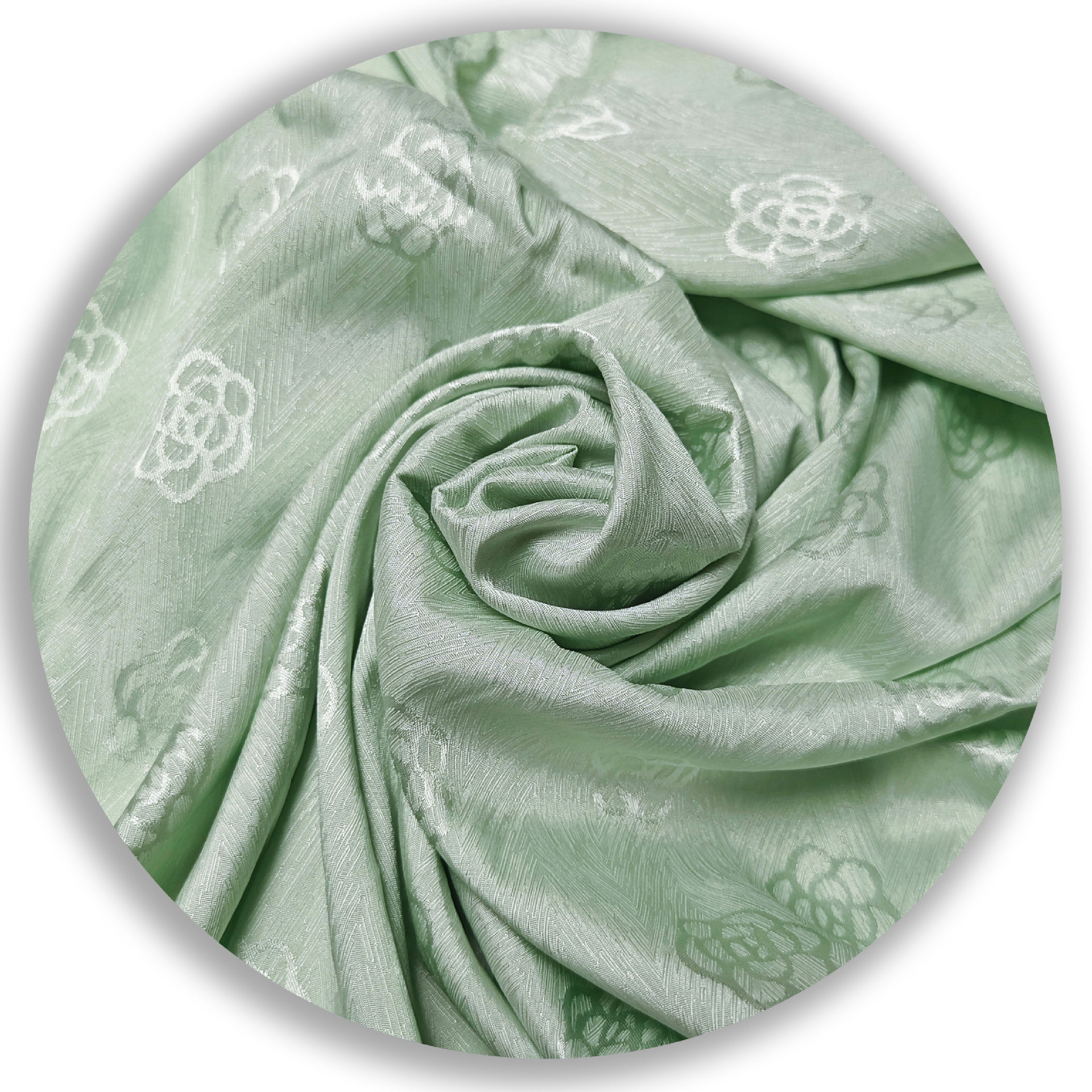 Picture of 160g woven human silk cut-out national style jacquard satin I rose flower women's jacket cheongsam Hanfu gift box