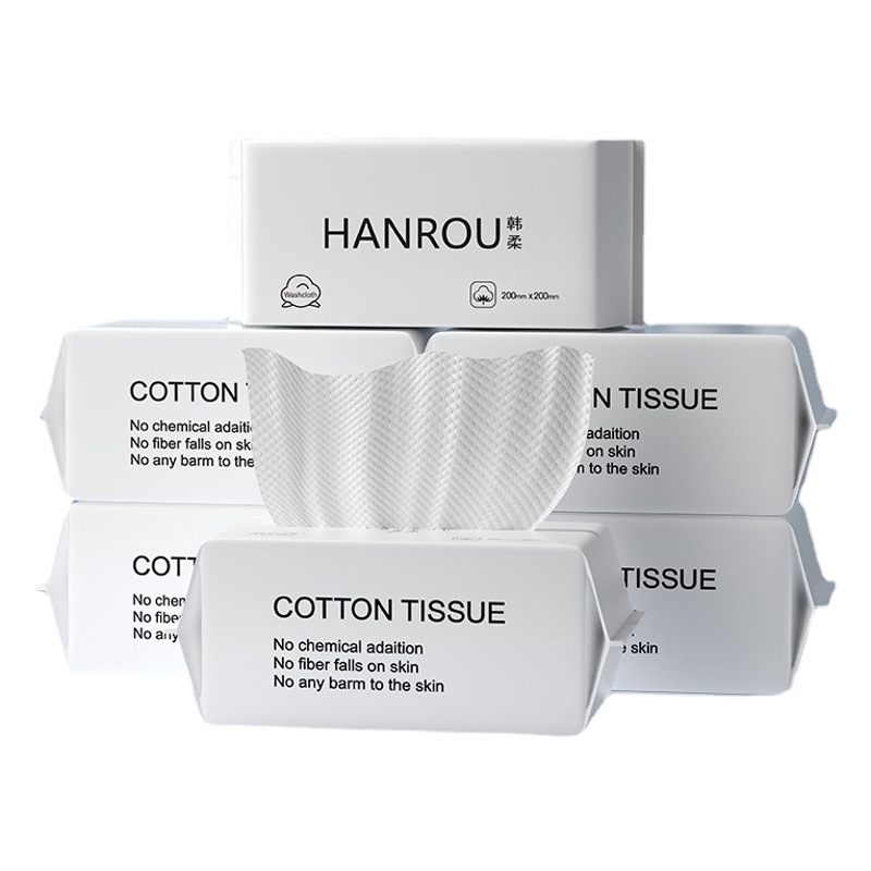 Wash towel disposable thickened hanging withdrawable cotton soft towel cotton cleansing towel wet and dry dual-use beauty towel manufacturers
