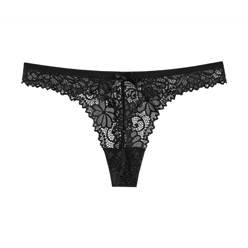 Picture of Foreign trade underwear women's European and American breathable low waist sexy lace thong comfortable cotton crotch women's underwear women's pure desire
