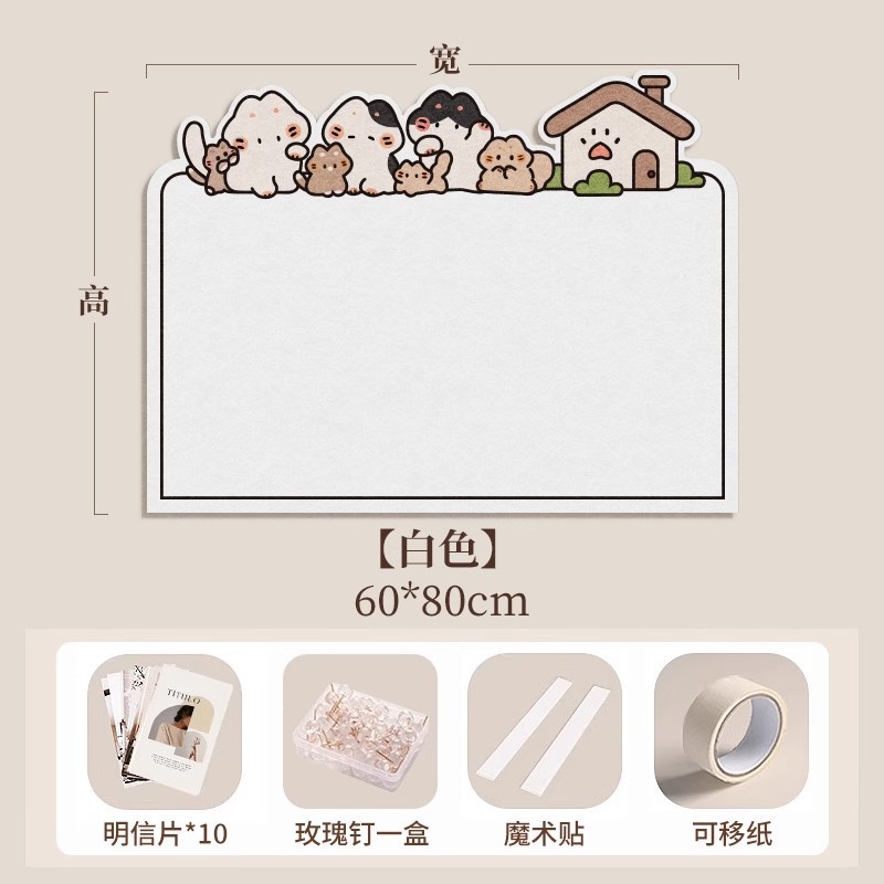 Picture of Photo wall felt wall stickers felt board display wall creative photo album wall wall decoration cork wall board honor wall photo