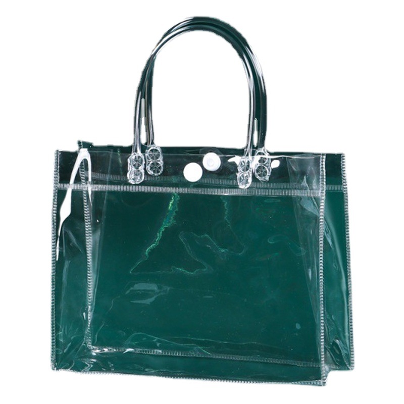 Pvc Handbag Customized High-End Plastic Transparent Gift Bag Wedding Candy Gift Bag Tpu Snap Packaging Bag