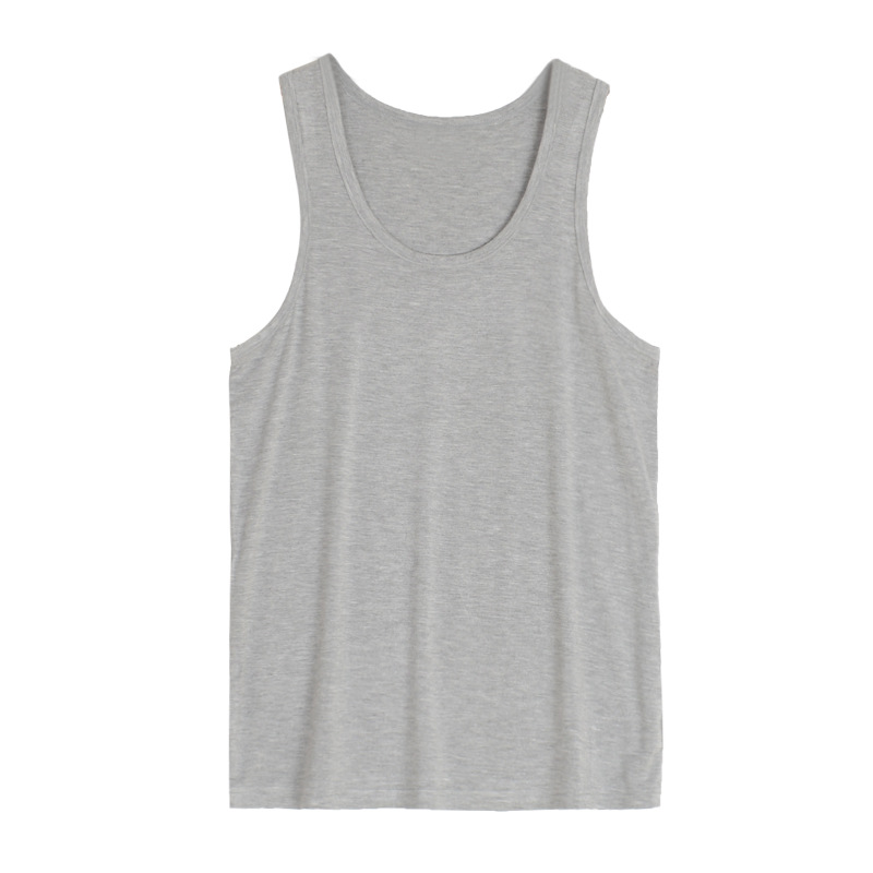 Picture of Summer Large Size Tight-Fitting Thin Modal Men's Vest Men's Wholesale Simple Middle-Aged and Elderly Home Clothes Skin-Friendly