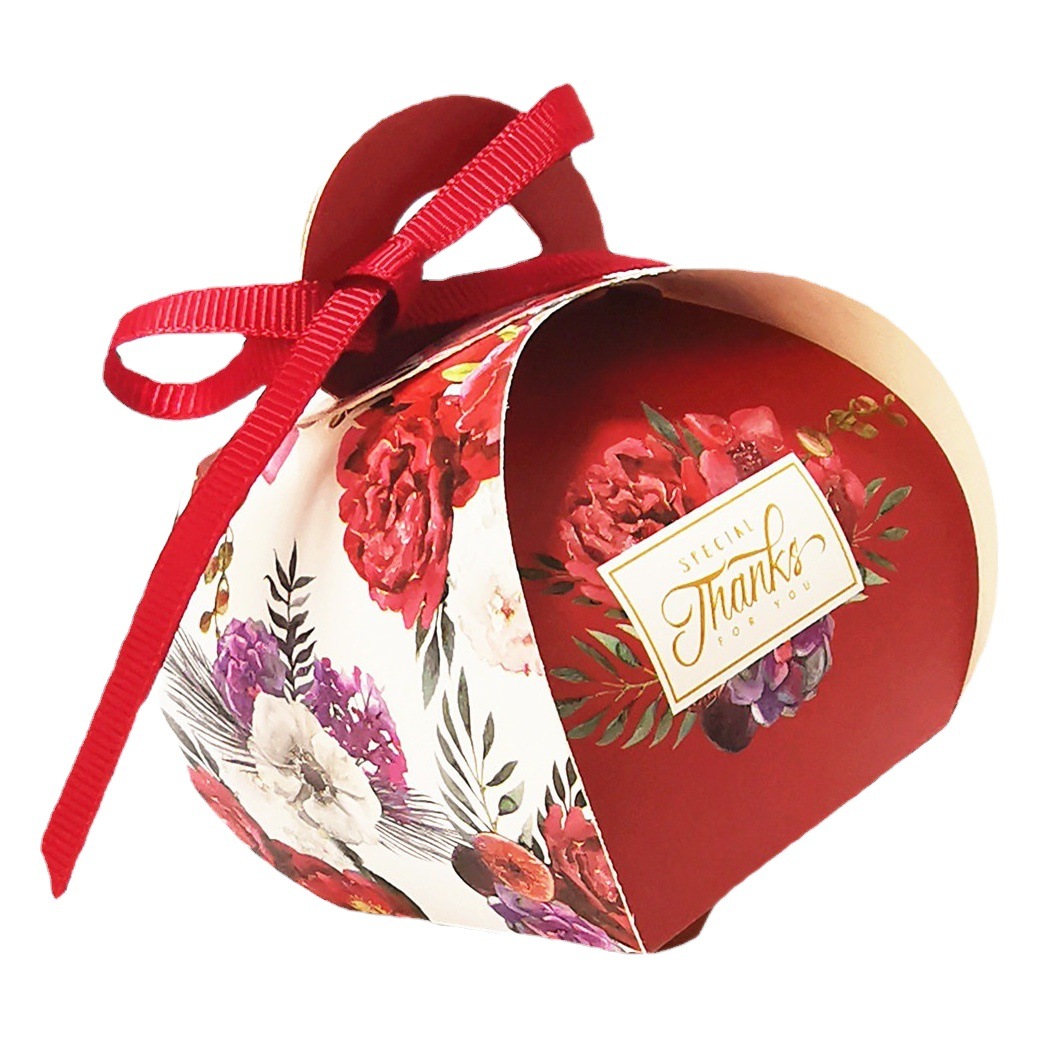 European-Style Wedding Candy Box Douyin Same Style Wedding Candy Box Companion Gift Box Bread-Shaped Wedding Candy Box Hand Bag Hot Style