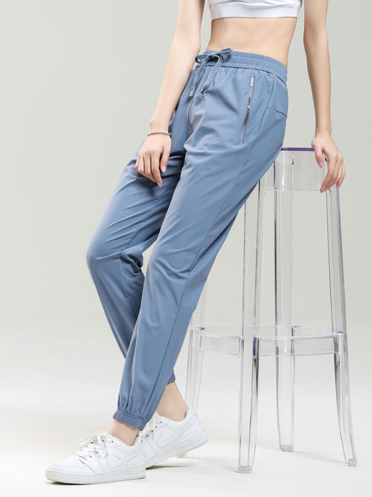 A wholesale ice silk pants men and women with quick-drying pants summer light breathable outdoor casual pants toe 25 new