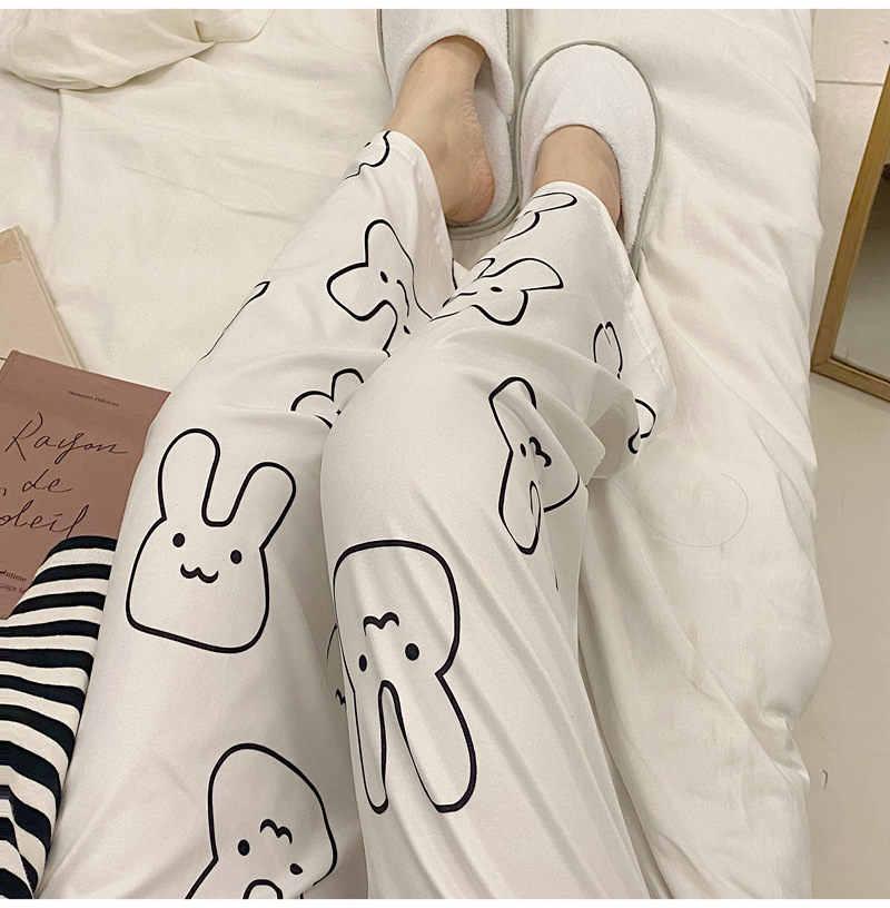 Picture of Home Pants Pajamas Women's Thin Spring and Autumn Loosen Pants Trousers Can Wear Casual Comfortable Japanese Star Walking Pants Women