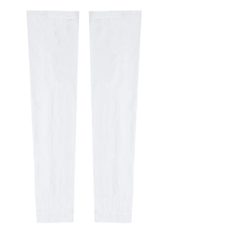 Simple adult polyester ice sleeve summer ice silk UV protection outdoor military training running thin quick-drying sleeve wholesale