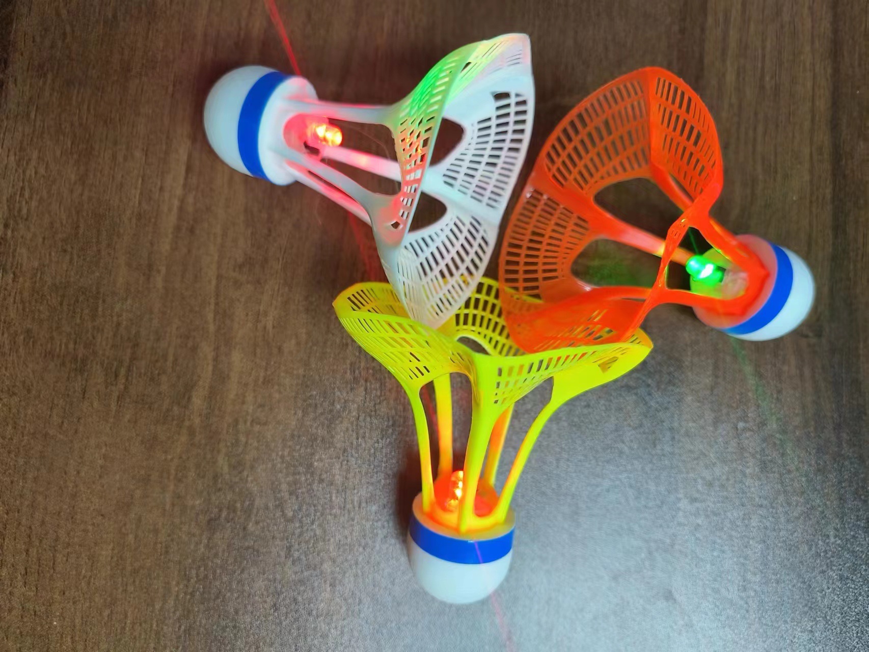 Picture of Single badminton trainer indoor outdoor children adult trainer one person playing elastic swing badminton