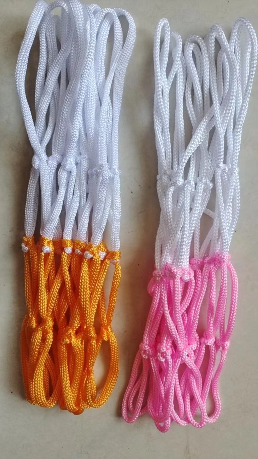 Picture of Children's basketball frame net basket net two-color three-color manufacturer in stock bold standard Net buckle polypropylene fiber basketball net
