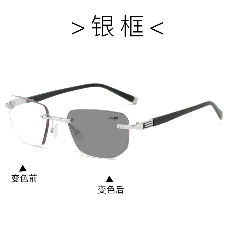 Picture of Frameless trimming presbyopic glasses European and American cross-border color changing multi-focus presbyopic glasses dual-use smart zoom wholesale