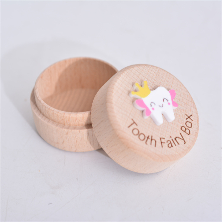 Picture of Wooden Children's Teeth Box Creative Children's Wooden Storage Teeth Storage Box Multi-specification Commemorative Collection Box