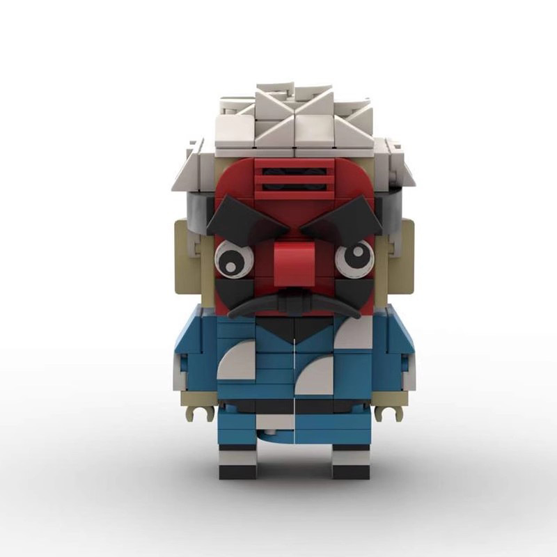 Moc Building Blocks Are Compatible with Lego Linyi's Left-Hand Square-Head Assembly Toy Model Domestic Set Gift
