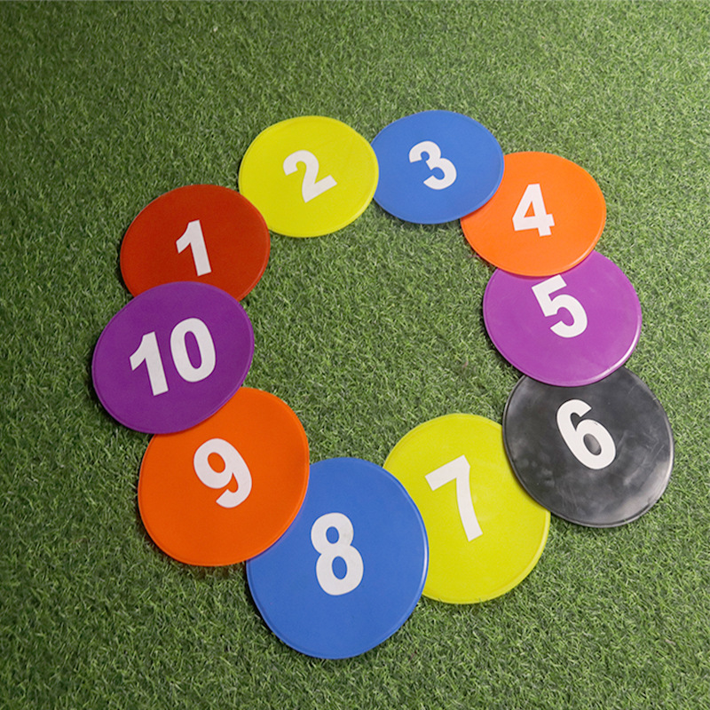 Logo Plate Flat Digital Logo Plate Football Training Marker Soft Landmark Pad Physical Training Marker
