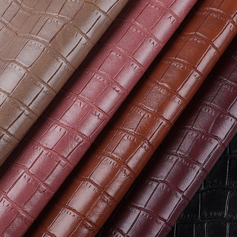 Picture of Spot 1.0mm square bamboo pattern pvc leather brushed bottom artificial leather sofa handbag shoe material Table cushion leather