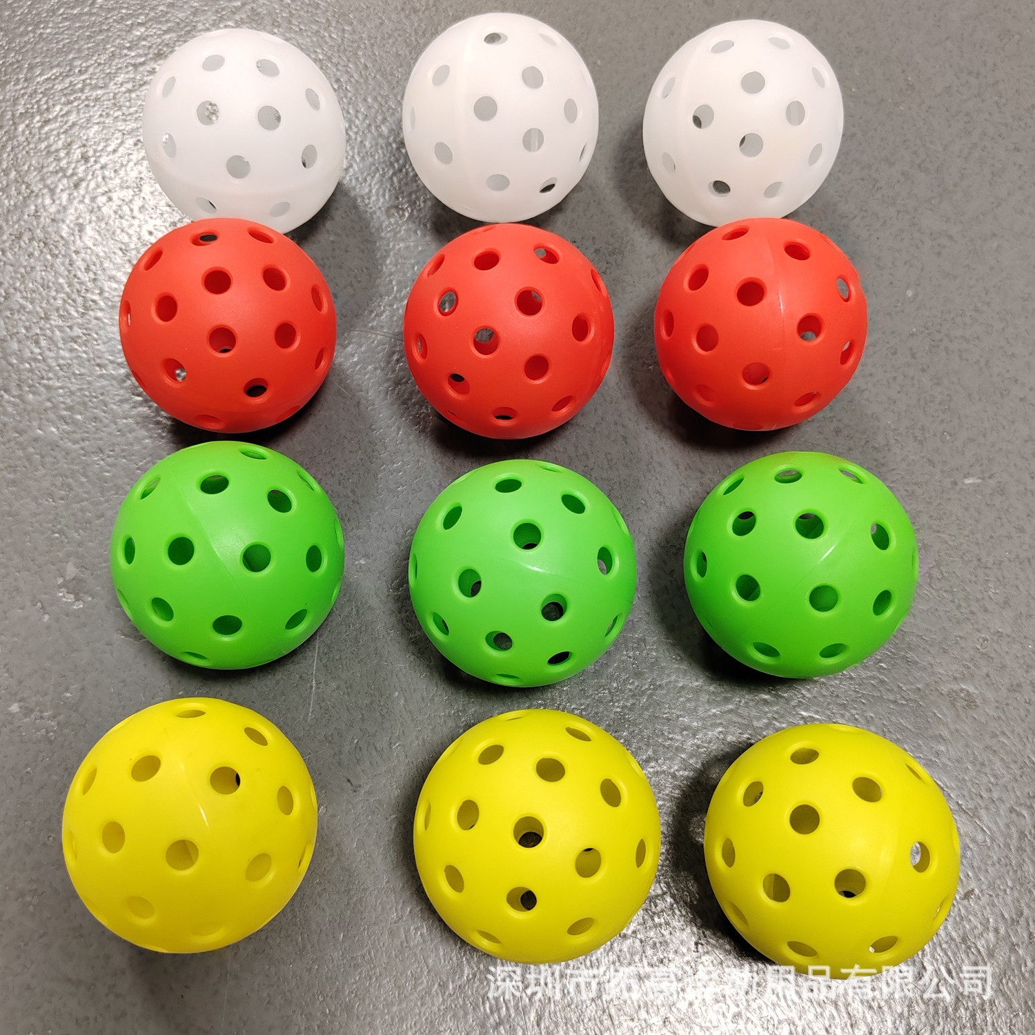 Picture of Direct sales in stock peak ball 40 hole/26 hole ball hole ball pickleballs74mm rotational molding luminous ball