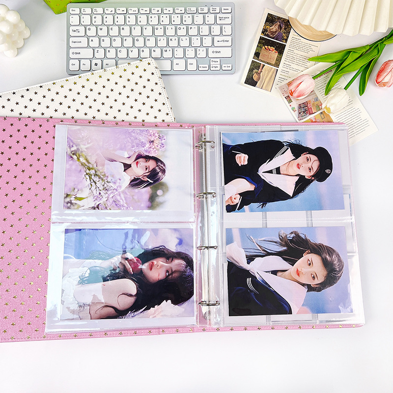 Picture of Loose-leaf Inner Page a4 Card Page Student Literacy Card Certificate Office File Storage Card Book Loose-leaf Card Collection Album
