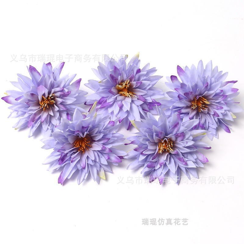 Picture of Purple artificial flower artificial flower silk flower diy handmade wreath headdress hair accessories wedding set