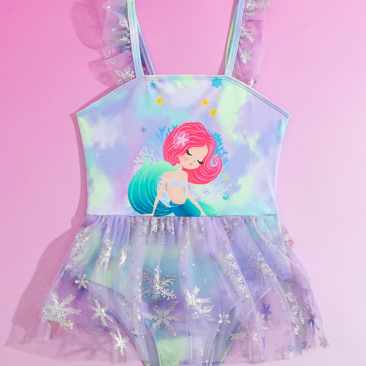 Children's Swimwear Girl's Cartoon Children's Girl's Princess Dress Swimwear Baby's Professional European and American Cross-border Swimwear