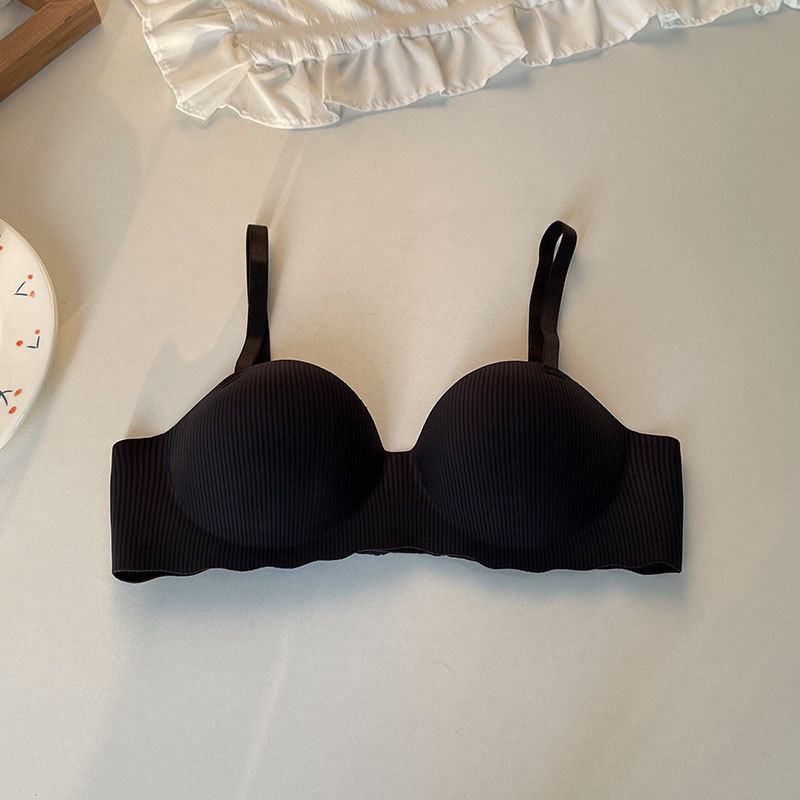 Picture of Small Breast Push-Up and Enlarged Breasts, Seamless One-Piece Cocktail Bra for Women Without Wires, Summer Thin Breast-Retracting Bra