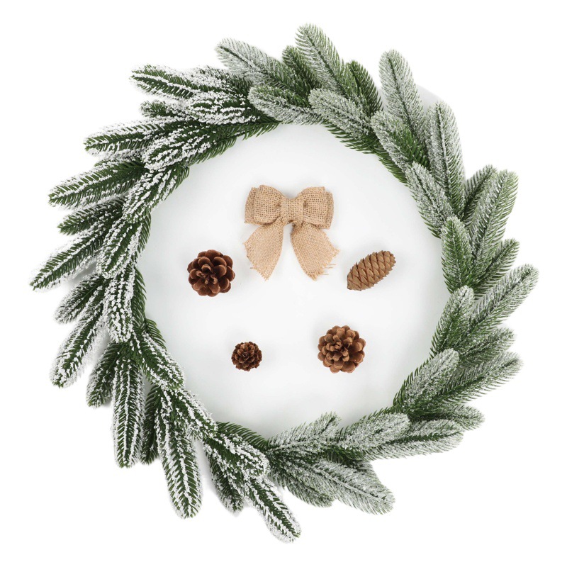 Simulated Plant Plastic Stereo Double-Sided Pine Needles Simulated Plastic Pine Needles Christmas Tree Garland Decorative Plastic Pine Needles