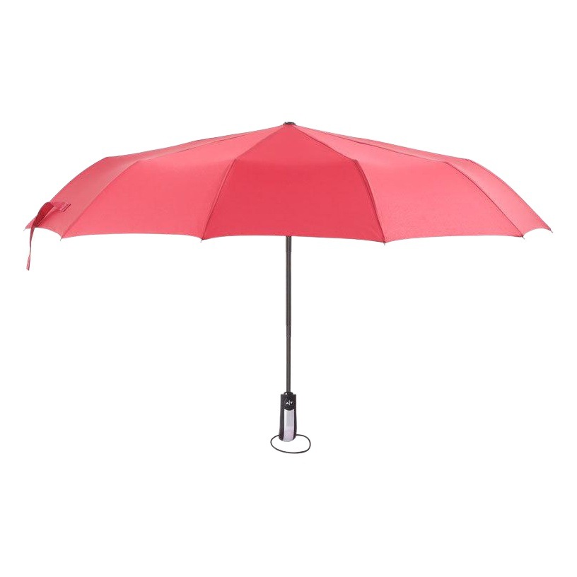 Ten-bone full-automatic sunny umbrella advertising umbrella logo increase business black rubber sunscreen three folding umbrella gift sun