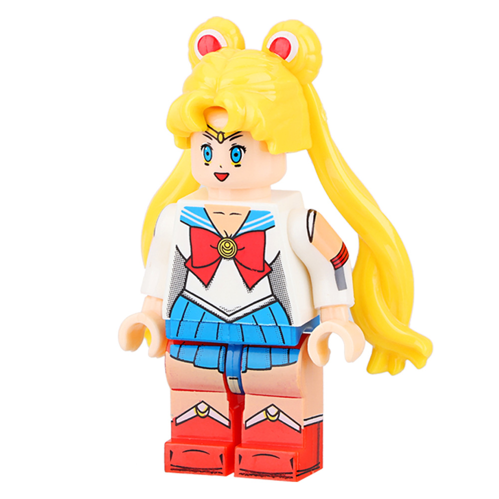 Picture of Cartoon Cartoon animal Princess pumping music plastic assembled building blocks little doll toy mixed batch foreign trade exclusive