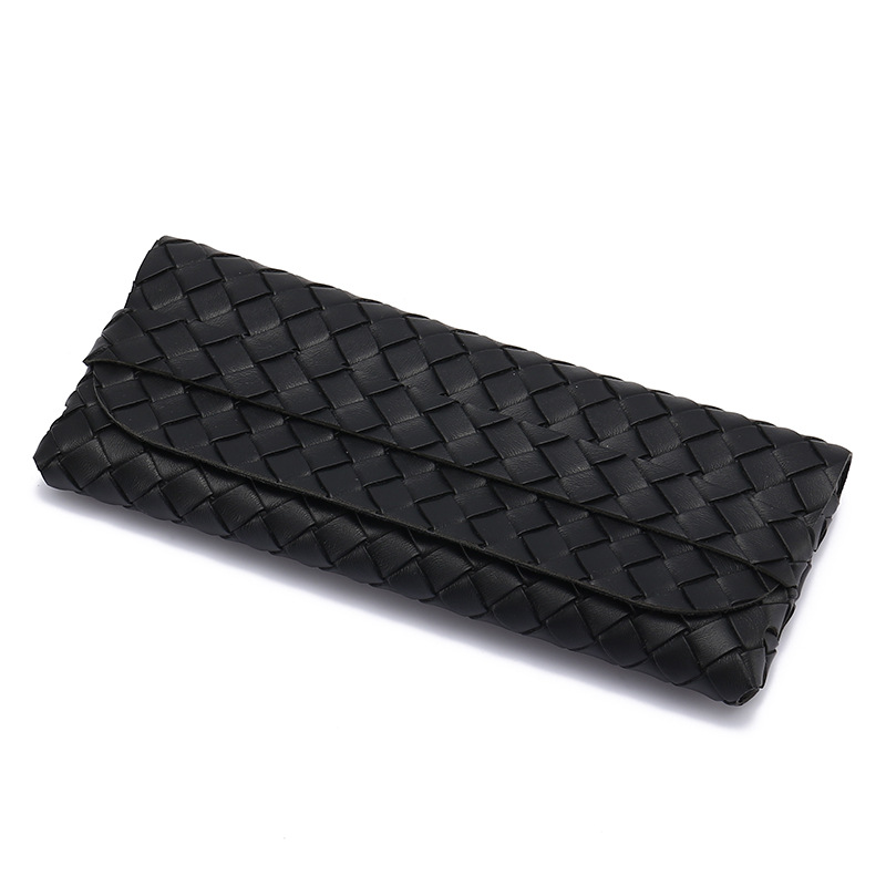 Picture of Factory Batch Glasses Case in stock New Single Nail Leather Sunglasses Bag Hand-woven Sunglasses Box Printable LOGO
