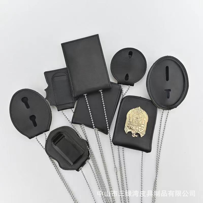 High-Quality Genuine Leather Leather Cases, Various Styles, Fashionable, Versatile, Portable, Easy to Bring Badges, Thoughtful Guardian