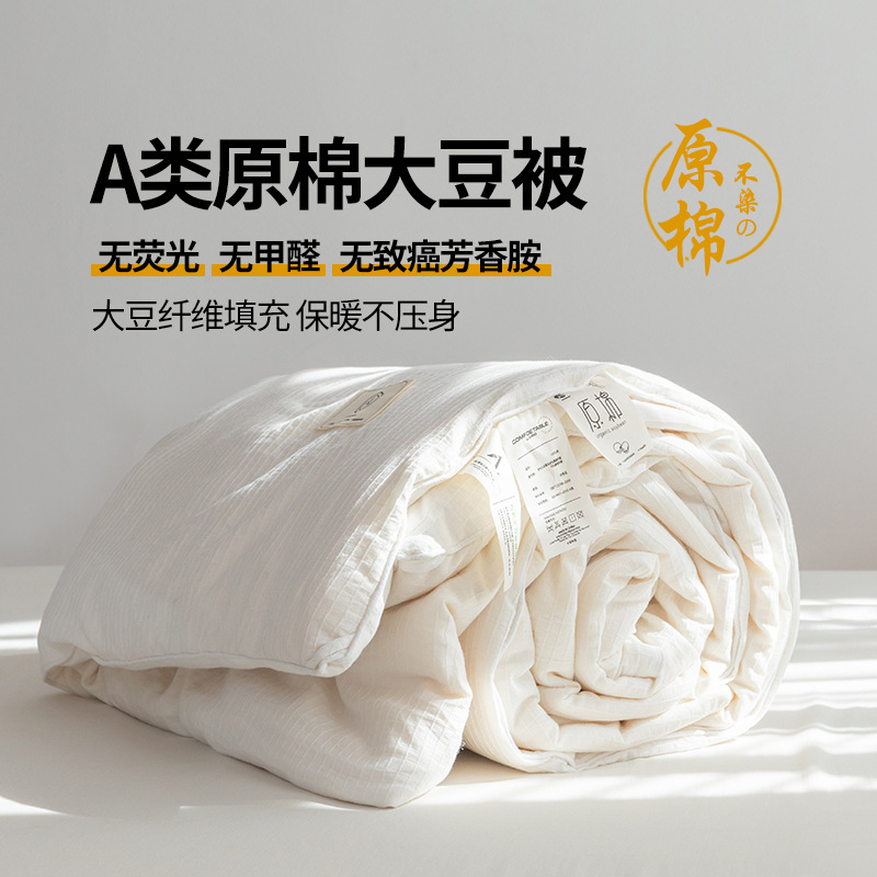 Picture of Class A pure cotton raw cotton soybean quilt thickened warm cotton quilt core air conditioning quilt home spring and autumn quilt Four Seasons cotton quilt winter