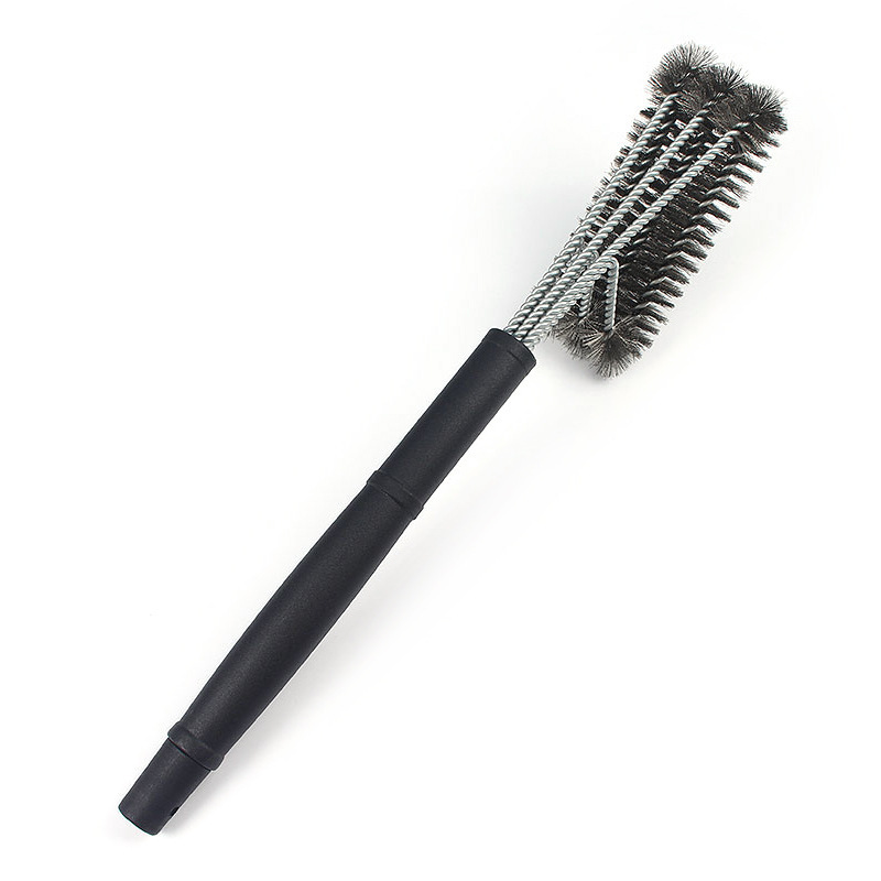 Picture of Factory wholesale barbecue wire brush copper wire brush barbecue net cleaning brush long handle curling brush spring steel wire brush
