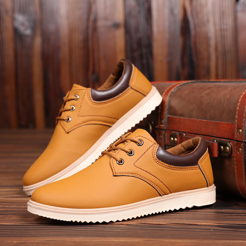 Non-slip British Large-toe Leather Shoes 2024 Summer Breathable Casual Shoes Lightweight Running sneaker Trendy All-match Men's Shoes