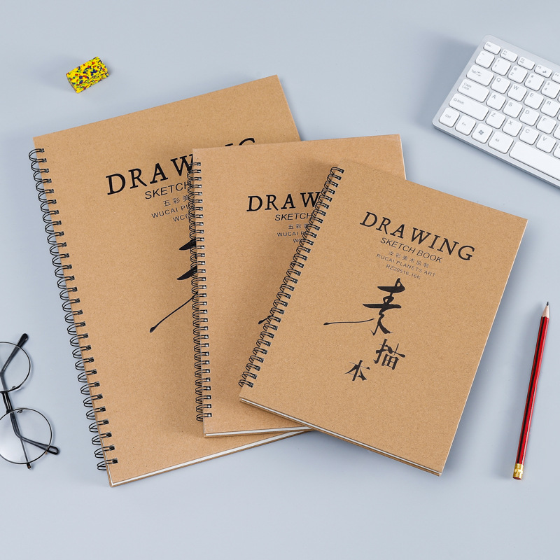 Picture of Wholesale 8K A4 16K Hard-Sided Sketchbook Art Painting Book Student Hand-Painted Graffiti Book Can Be Added with Logo