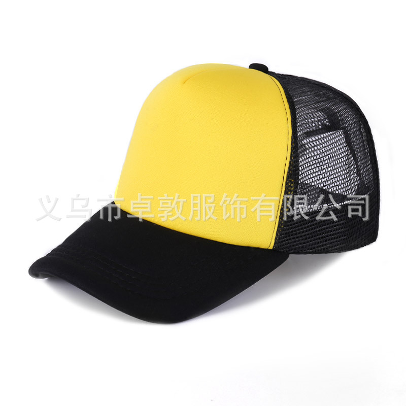 Picture of Sponge net cap printed logo blank advertising cap factory wholesale travel hat parent-child cap embroidered baseball cap