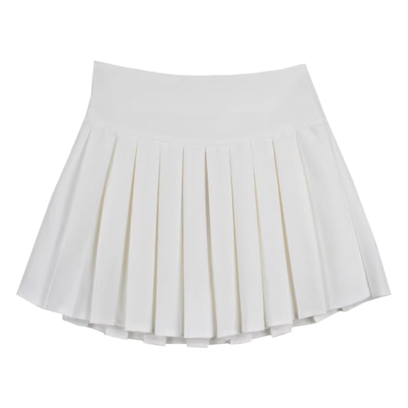 Picture of Children's Clothing Spring & Fall 2025 High-Waisted A-Line White Pleated Skirt Design Girls Half Skirt 6 Little Girl Miniskirt
