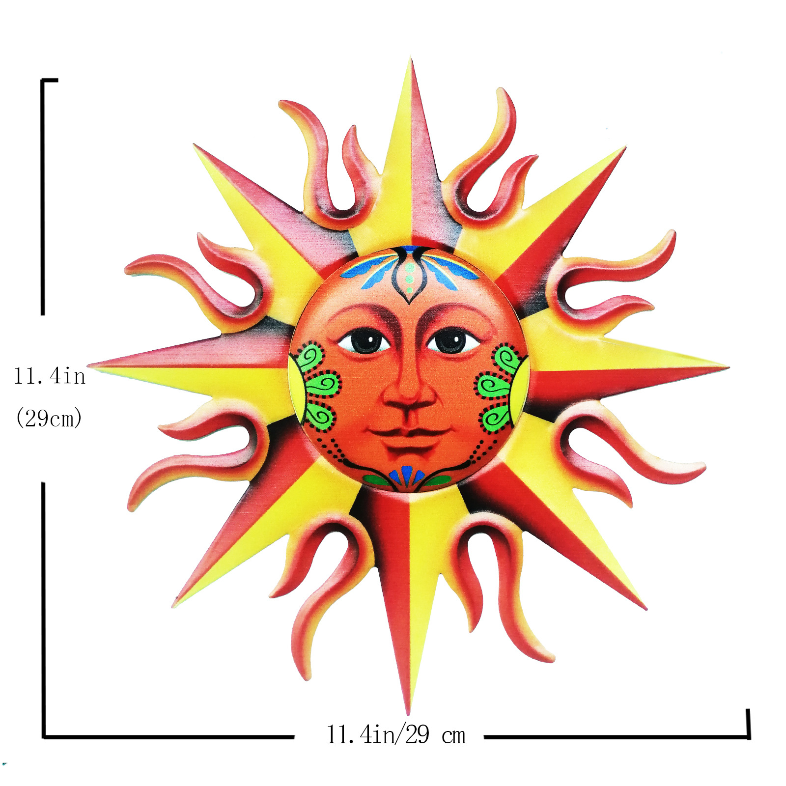 New cross-border hot-selling Supply Iron home wall decoration wall hanging crafts Sun wall decoration garden accessories