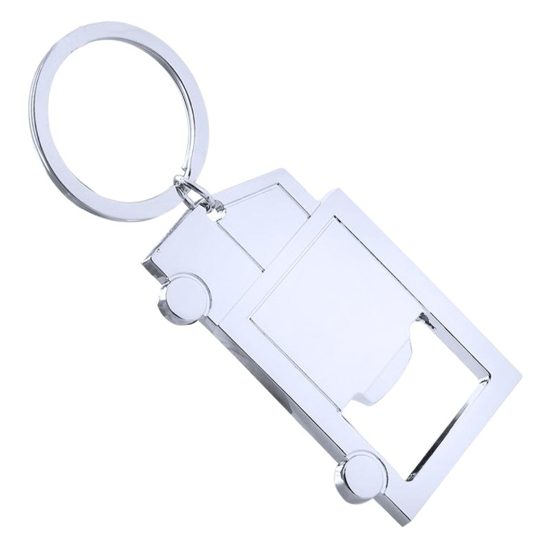 Factory wholesale keychain personalized metal truck bottle opener keychain pendant gift men's bottle opener
