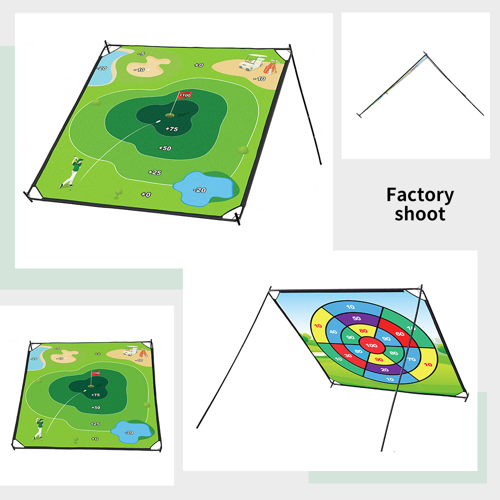 Picture of Popular indoor and outdoor golf double-sided game blanket trainer sticky ball batting pad double-sided hitting casual game