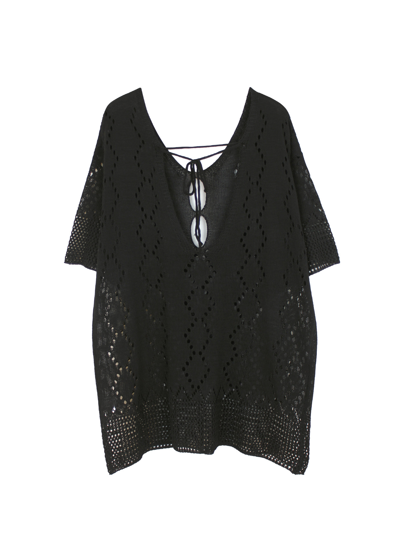 Picture of Foreign trade cross-border Europe and the United States Amazon source manufacturers loose short sleeve long hollow beach vacation spring and summer