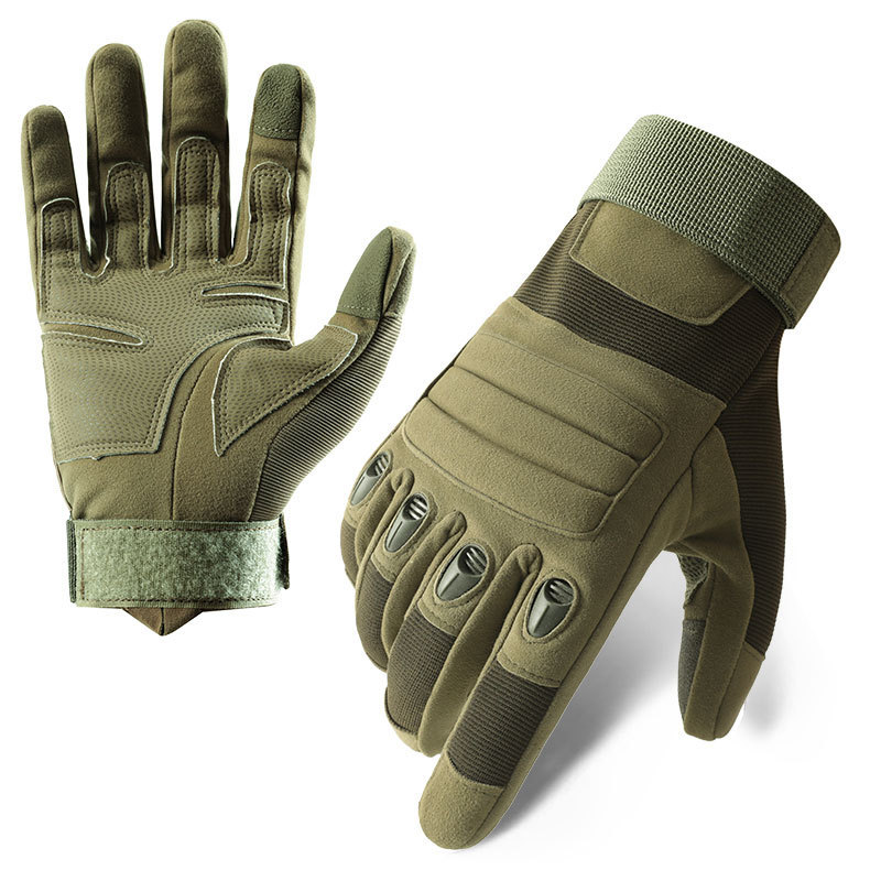 Tactical Gloves for Men Zs008 Outdoor Non-Slip Protective Wear-Resistant Full-Finger Special Forces Military Enthusiasts Cycling Combat Cold-Proof